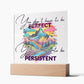 "Empower Your Resilience - Inspirational Acrylic Plaque for Mental Health and Positivity"
