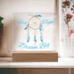 Magical Dreamcatcher Acrylic Night Light for Kids-blue color- Chase Dreams with Light