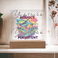"Empower Your Resilience - Inspirational Acrylic Plaque for Mental Health and Positivity"