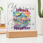 "Empower Your Resilience - Inspirational Acrylic Plaque for Mental Health and Positivity"