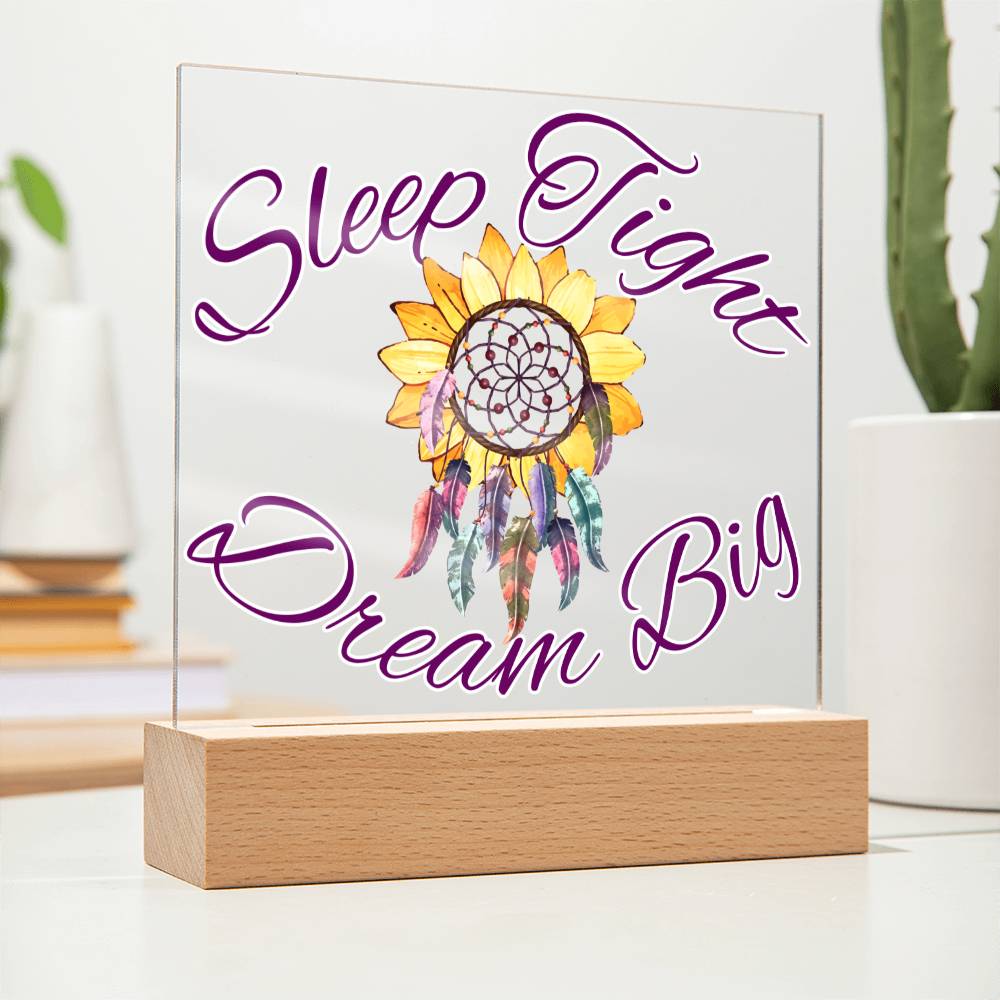 Magical Dreamcatcher Acrylic Night Light for Kids - Chase Dreams with Light
