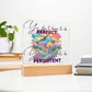 "Empower Your Resilience - Inspirational Acrylic Plaque for Mental Health and Positivity"