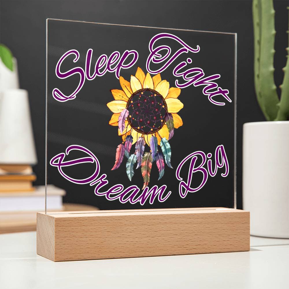 Magical Dreamcatcher Acrylic Night Light for Kids - Chase Dreams with Light