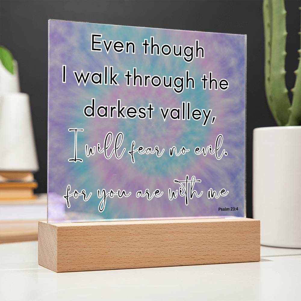 Tie Dye Bible Verse LED light, Favorite Bible Verse Gift, Christian Home Decor, Faith Based Decor, Religious LED Night Light , New Home Gift, Christmas Gift Christian Acrylic Plaque