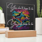 "Empower Your Resilience - Inspirational Acrylic Plaque for Mental Health and Positivity"