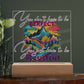 "Empower Your Resilience - Inspirational Acrylic Plaque for Mental Health and Positivity"