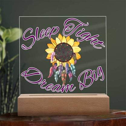 Magical Dreamcatcher Acrylic Night Light for Kids - Chase Dreams with Light