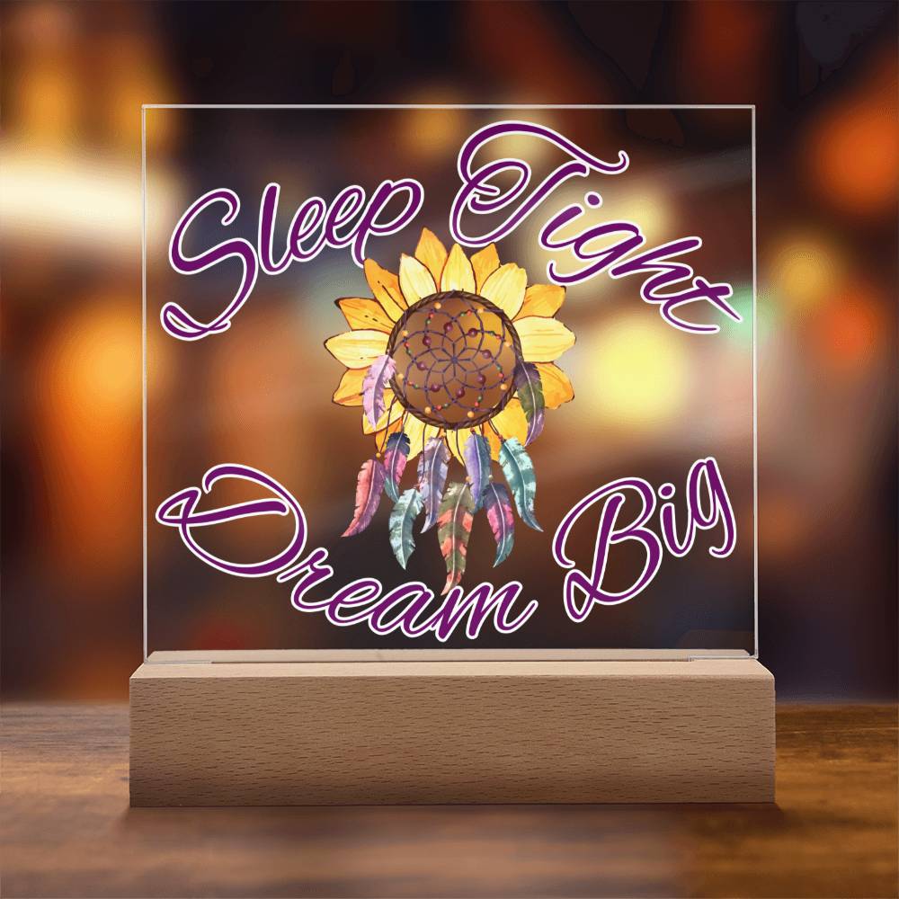 Magical Dreamcatcher Acrylic Night Light for Kids - Chase Dreams with Light