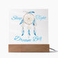 Magical Dreamcatcher Acrylic Night Light for Kids-blue color- Chase Dreams with Light