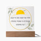 Moda Ani Jewish Prayer - I give thanks - Spiritual Gift -  Jewish Morning Prayer Acrylic Plaque  ideal present for your beloved child, family members, grandson, granddaughter or dear friends