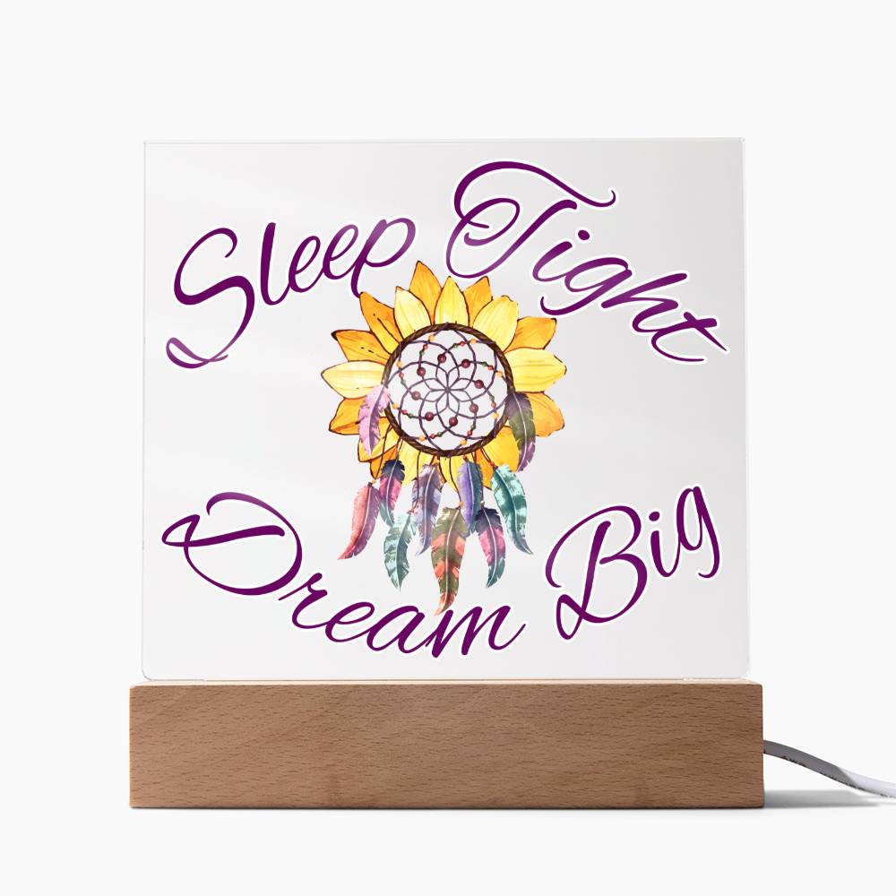 Magical Dreamcatcher Acrylic Night Light for Kids - Chase Dreams with Light