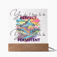 "Empower Your Resilience - Inspirational Acrylic Plaque for Mental Health and Positivity"