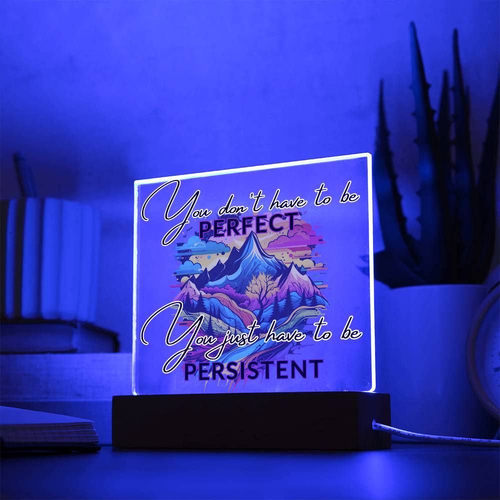 "Empower Your Resilience - Inspirational Acrylic Plaque for Mental Health and Positivity"