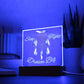 Magical Dreamcatcher Acrylic Night Light for Kids-blue color- Chase Dreams with Light