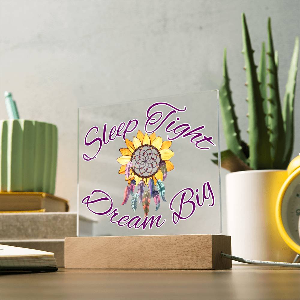 Magical Dreamcatcher Acrylic Night Light for Kids - Chase Dreams with Light