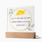 Moda Ani Jewish Prayer - I give thanks - Spiritual Gift -  Jewish Morning Prayer Acrylic Plaque  ideal present for your beloved child, family members, grandson, granddaughter or dear friends