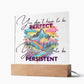 "Empower Your Resilience - Inspirational Acrylic Plaque for Mental Health and Positivity"