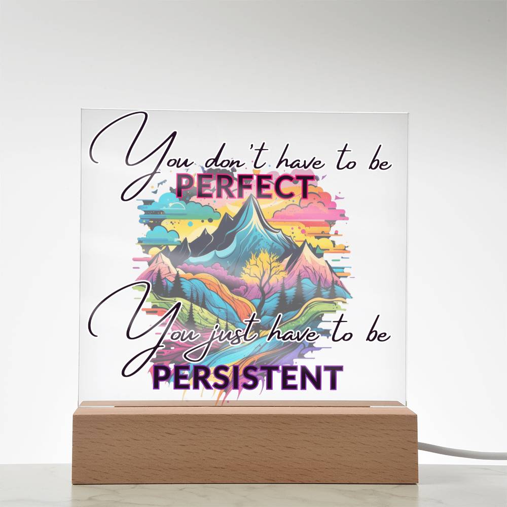 "Empower Your Resilience - Inspirational Acrylic Plaque for Mental Health and Positivity"