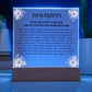 Neuro-Enhanced Shabbat Candle Blessing Acrylic Plaque - Illuminate Your Space with Jewish Blessings