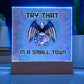 Try That In A Small Town - Tie Dye Night light, Country Music acrylic plaque, Small Town, Country Girl, Jason Aldean