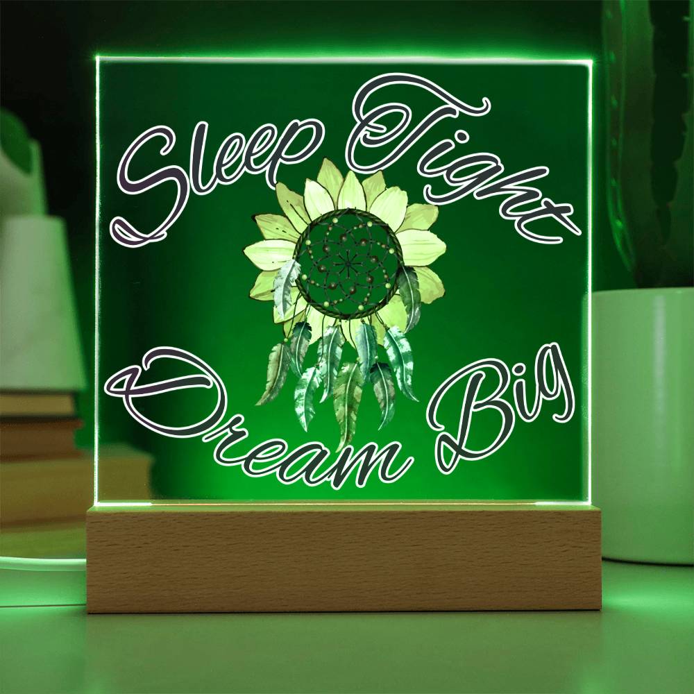 Magical Dreamcatcher Acrylic Night Light for Kids - Chase Dreams with Light