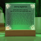 Neuro-Enhanced Shabbat Candle Blessing Acrylic Plaque - Illuminate Your Space with Jewish Blessings