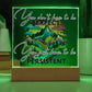 "Empower Your Resilience - Inspirational Acrylic Plaque for Mental Health and Positivity"