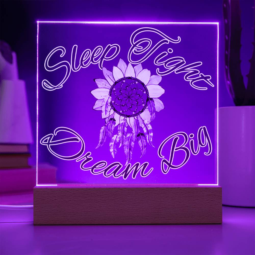 Magical Dreamcatcher Acrylic Night Light for Kids - Chase Dreams with Light