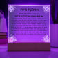 Neuro-Enhanced Shabbat Candle Blessing Acrylic Plaque - Illuminate Your Space with Jewish Blessings