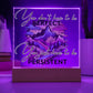 "Empower Your Resilience - Inspirational Acrylic Plaque for Mental Health and Positivity"