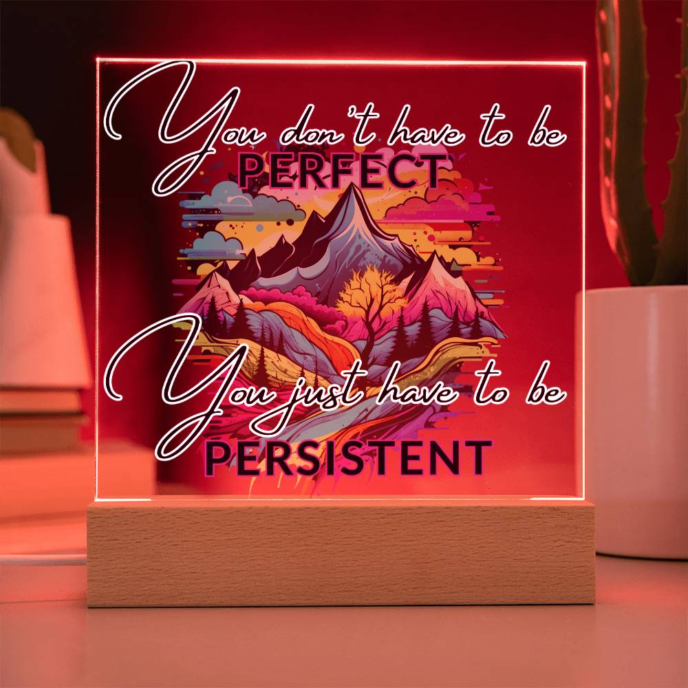 "Empower Your Resilience - Inspirational Acrylic Plaque for Mental Health and Positivity"
