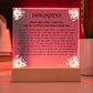 Neuro-Enhanced Shabbat Candle Blessing Acrylic Plaque - Illuminate Your Space with Jewish Blessings