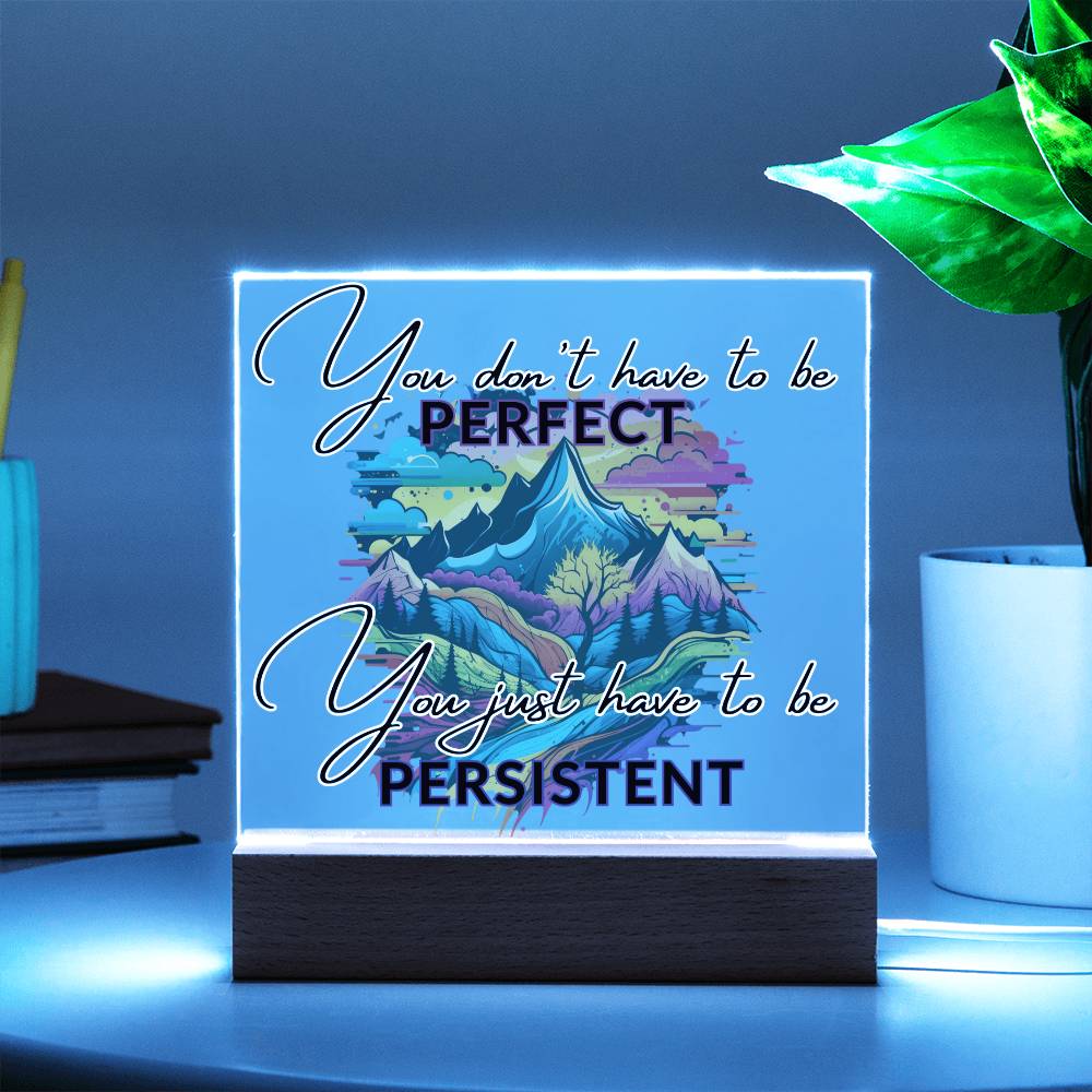 "Empower Your Resilience - Inspirational Acrylic Plaque for Mental Health and Positivity"
