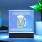 "I make beer vanish, what is your special skill? " Acrylic plaque with Night light add on, Unforgettable Gift for Brew Enthusiasts