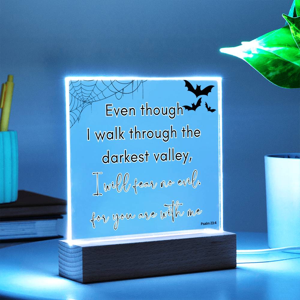 Bible Verse LED light, Favorite Bible Verse Gift, Christian Home Decor, Faith Based Decor, Religious LED Night Light , New Home Gift, Christmas Gift Christian Acrylic Plaque