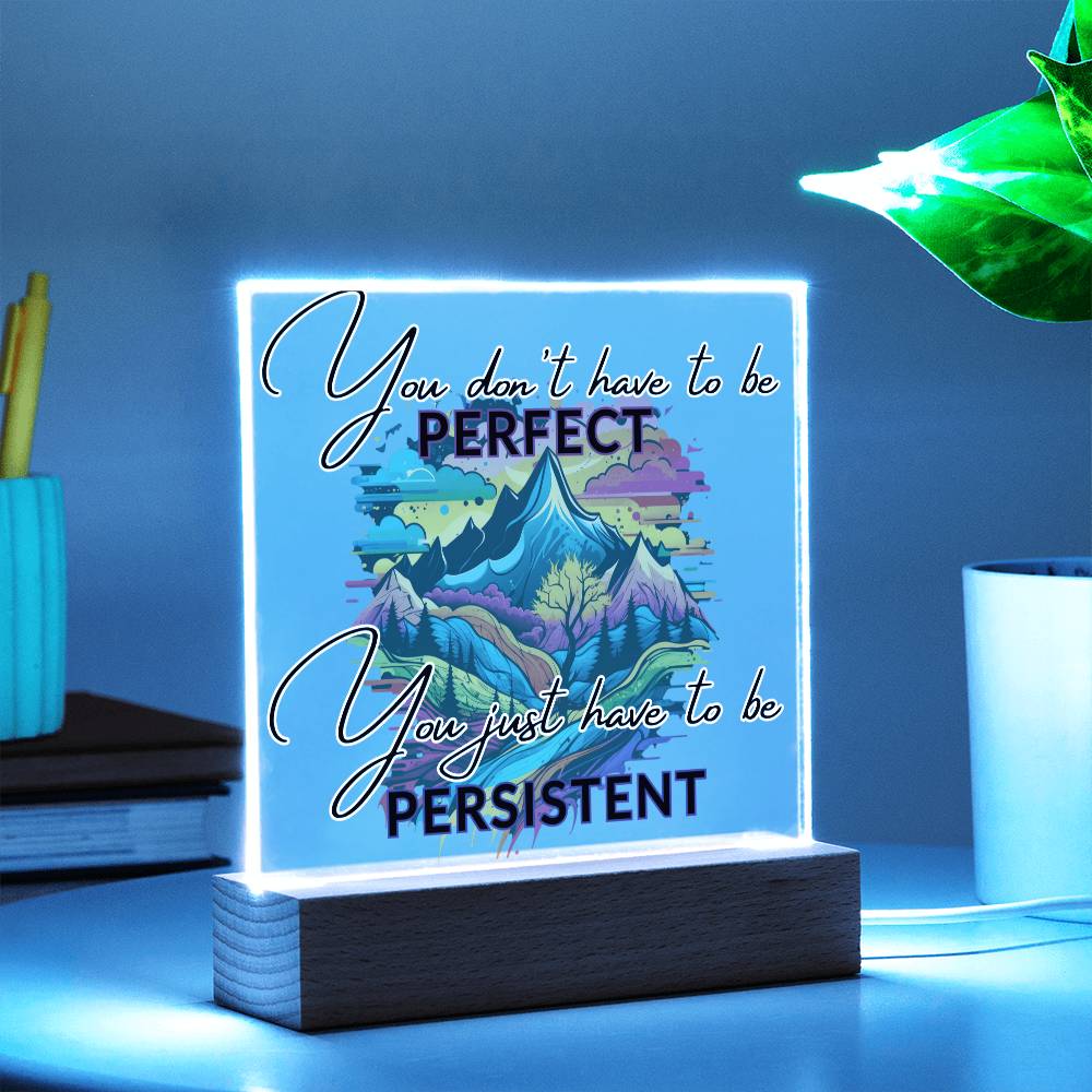 "Empower Your Resilience - Inspirational Acrylic Plaque for Mental Health and Positivity"