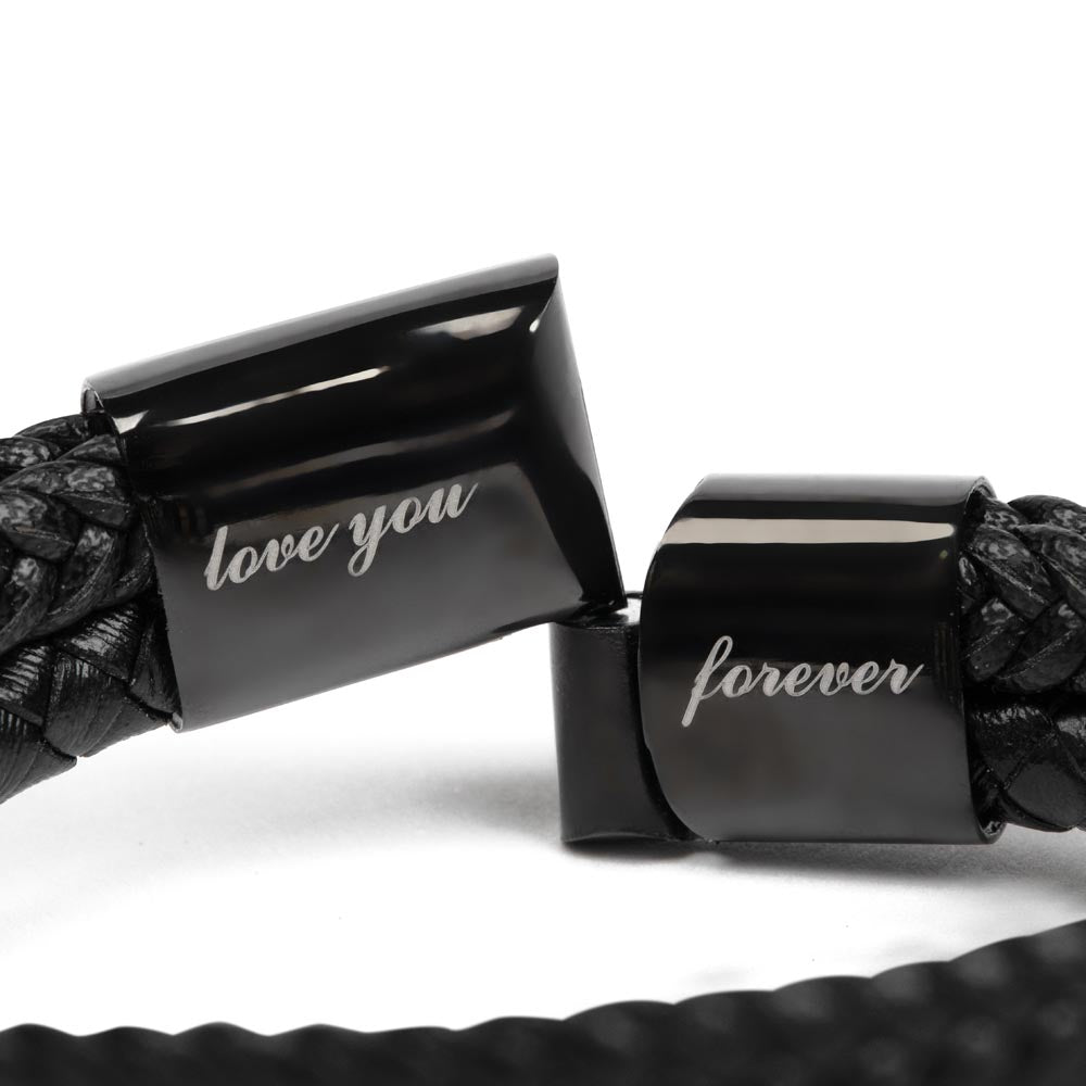 Funny Father's Day "Love You Forever" Bracelet  with message Card for Dad, Daddy, Papa, Grandpa Gift