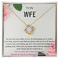 To My Wife Necklace, Anniversary Gift for Wife , Wife Birthday, Wife Necklace, Valentines Day Gift For Wife