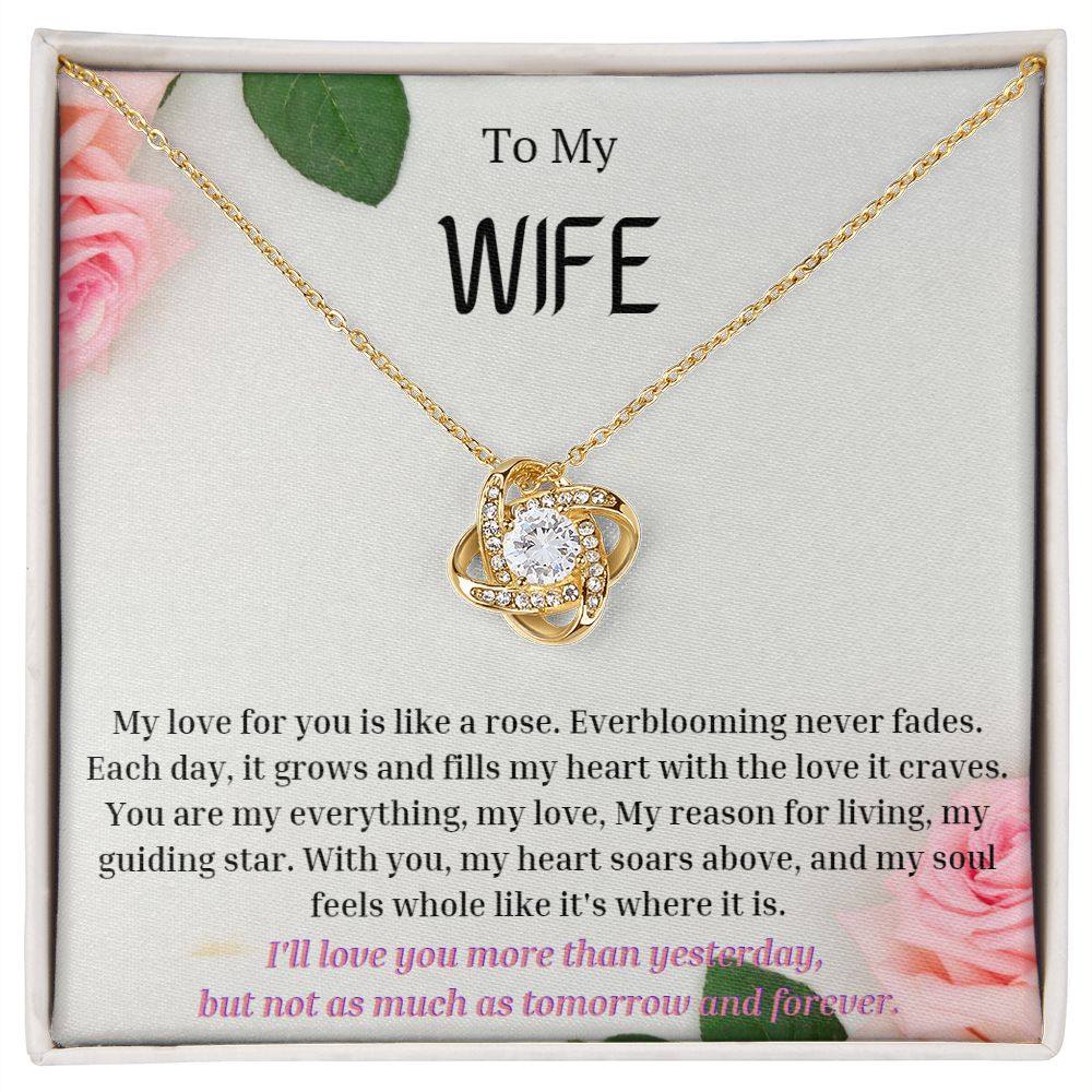 To My Wife Necklace, Anniversary Gift for Wife , Wife Birthday, Wife Necklace, Valentines Day Gift For Wife