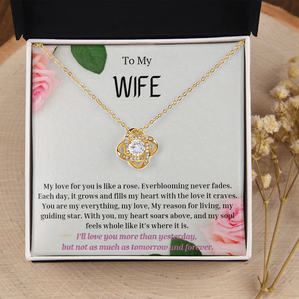 To My Wife Necklace, Anniversary Gift for Wife , Wife Birthday, Wife Necklace, Valentines Day Gift For Wife