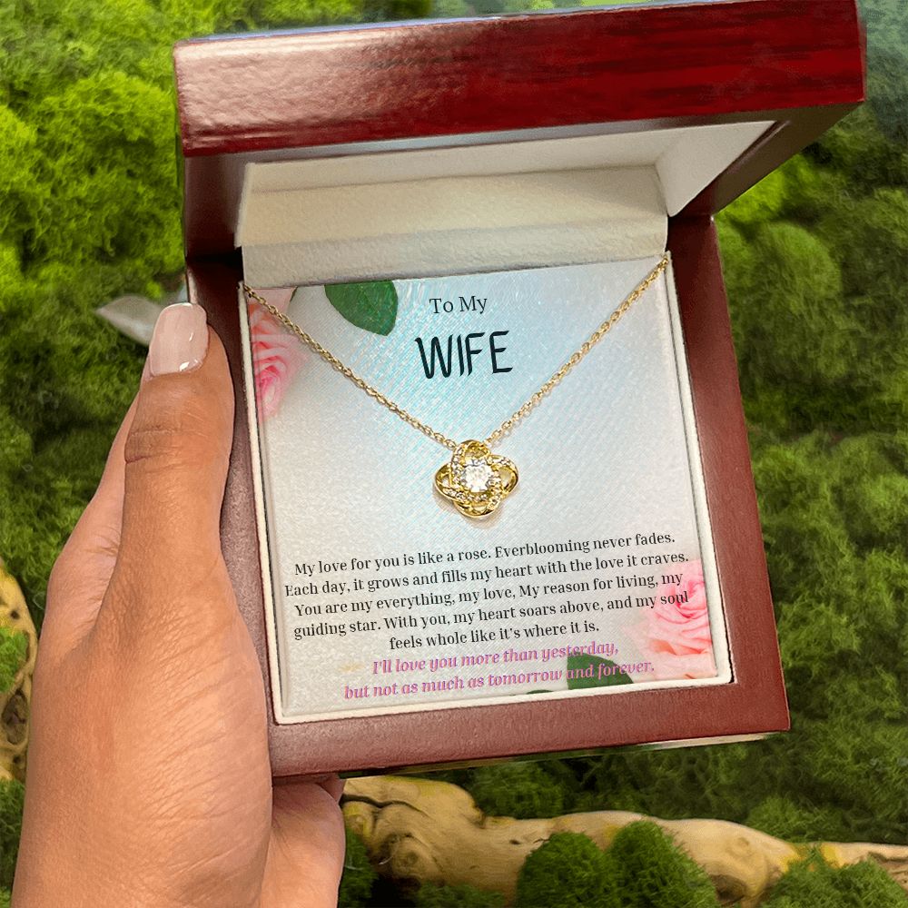 To My Wife Necklace, Anniversary Gift for Wife , Wife Birthday, Wife Necklace, Valentines Day Gift For Wife