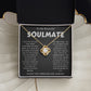 To My Beautiful SOULMATE  "I WANT ALL MY LASTS TO BE WITH YOU" Necklace