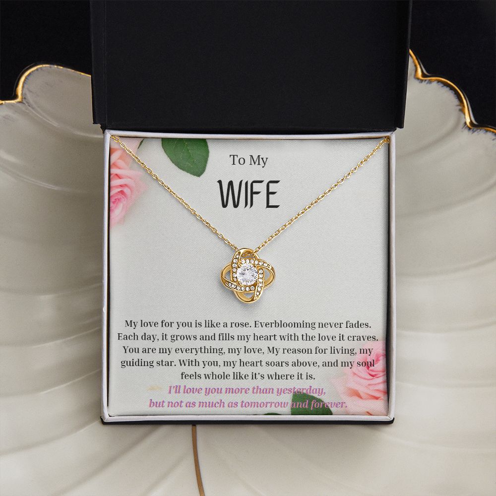 To My Wife Necklace, Anniversary Gift for Wife , Wife Birthday, Wife Necklace, Valentines Day Gift For Wife