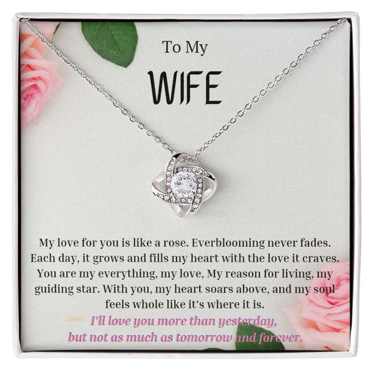 To My Wife Necklace, Anniversary Gift for Wife , Wife Birthday, Wife Necklace, Valentines Day Gift For Wife