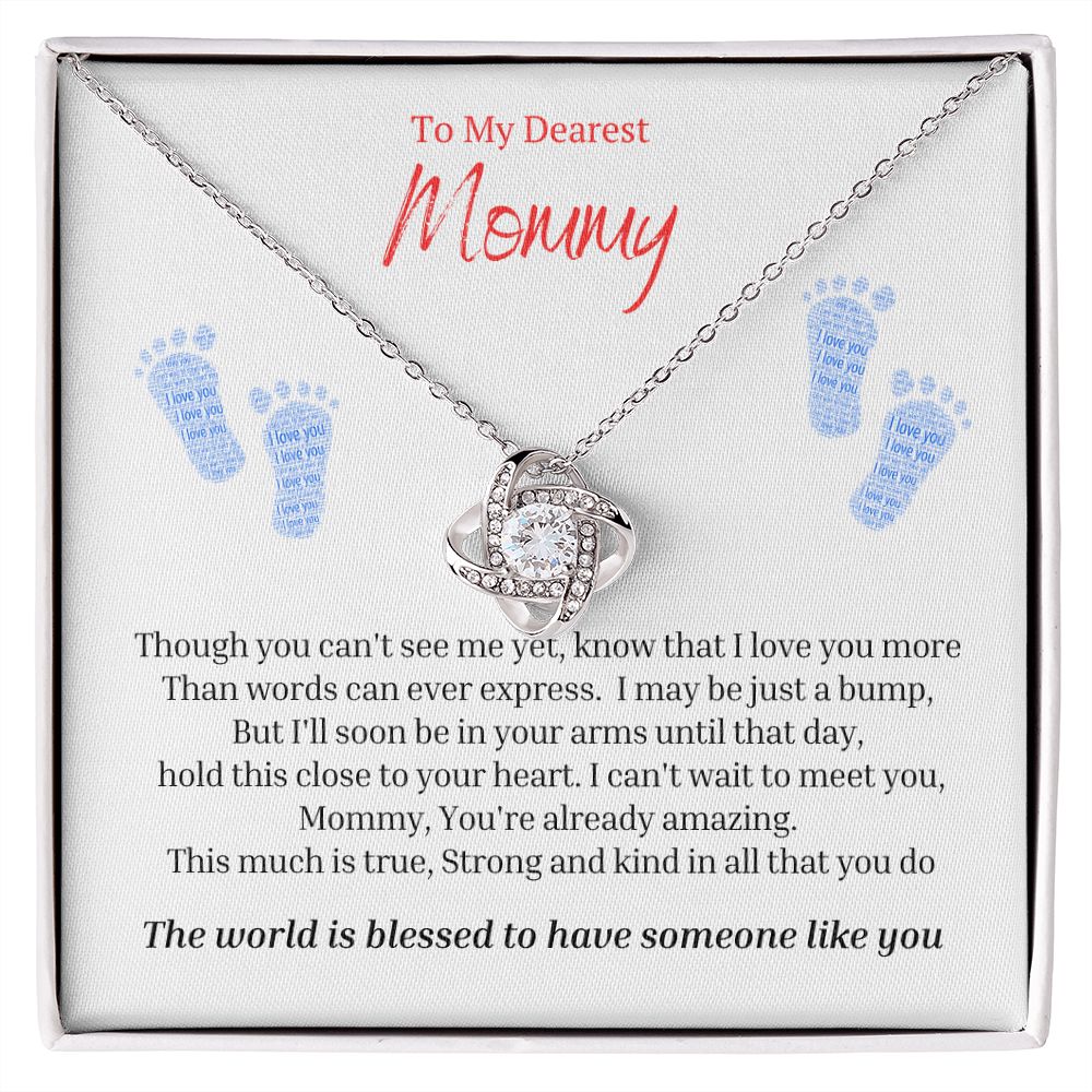 To My Mommy Mom to Be Baby Feet, Baby Shower Gift, Expecting Mother Pregnancy Gift