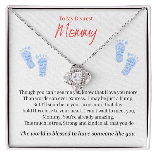 To My Mommy Mom to Be Baby Feet, Baby Shower Gift, Expecting Mother Pregnancy Gift