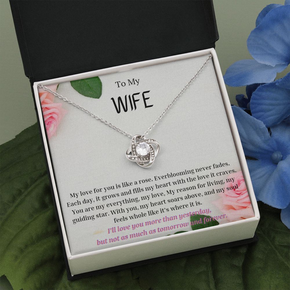 To My Wife Necklace, Anniversary Gift for Wife , Wife Birthday, Wife Necklace, Valentines Day Gift For Wife