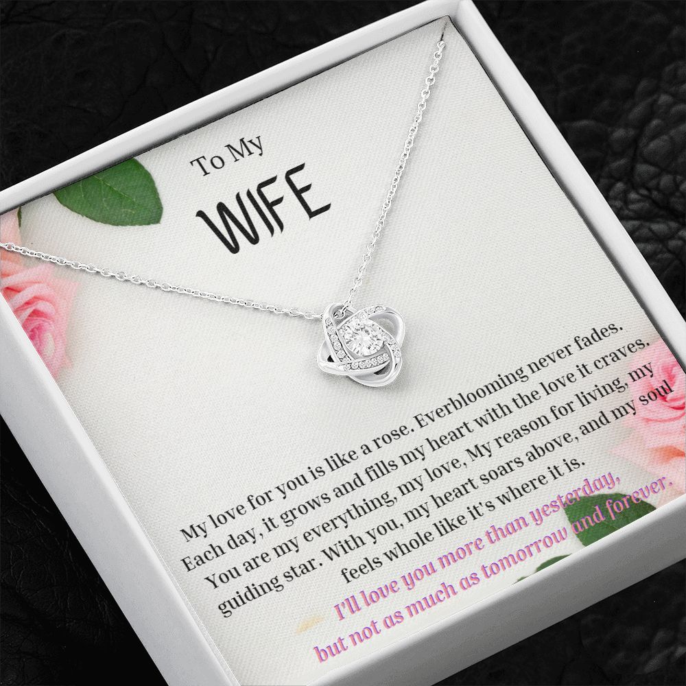 To My Wife Necklace, Anniversary Gift for Wife , Wife Birthday, Wife Necklace, Valentines Day Gift For Wife
