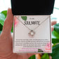 To My Soulmate Love Knot Necklace My love for you is like a rose, Anniversary Gift for Soulmate, Soulmate Birthday, Soulmate Necklace, Valentines Day Gift For Soulmate