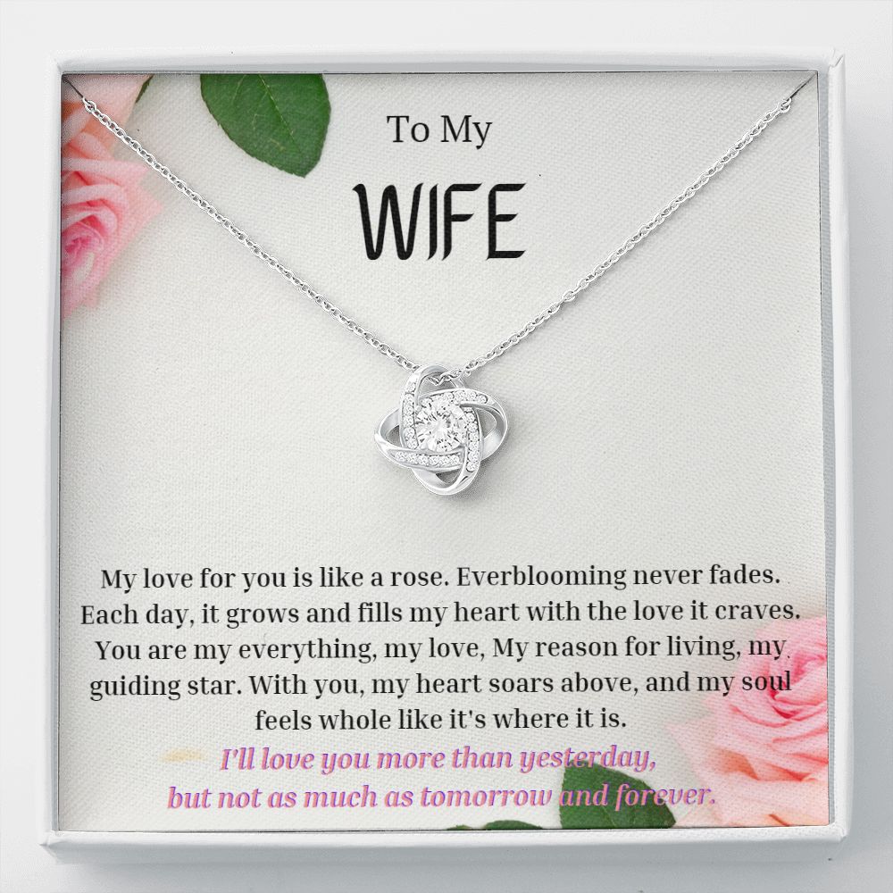 To My Wife Necklace, Anniversary Gift for Wife , Wife Birthday, Wife Necklace, Valentines Day Gift For Wife